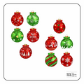 Christmas Bauble/Ornaments Scrapbooking Stickers