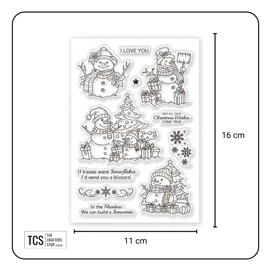 Christmas Snowman Stamp