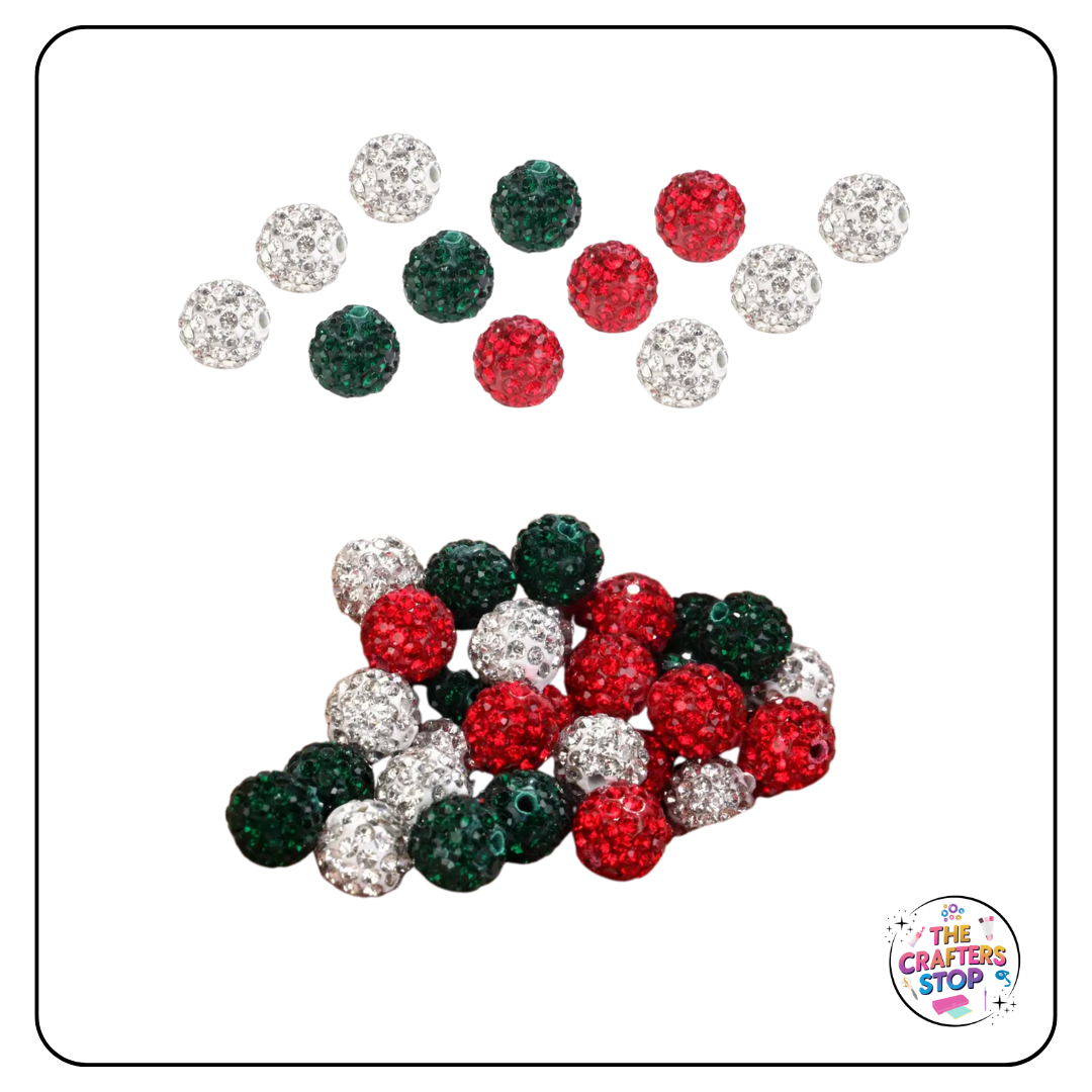Sparkly Christmas Beads