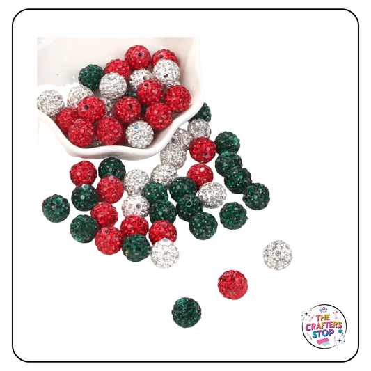 Sparkly Christmas Beads