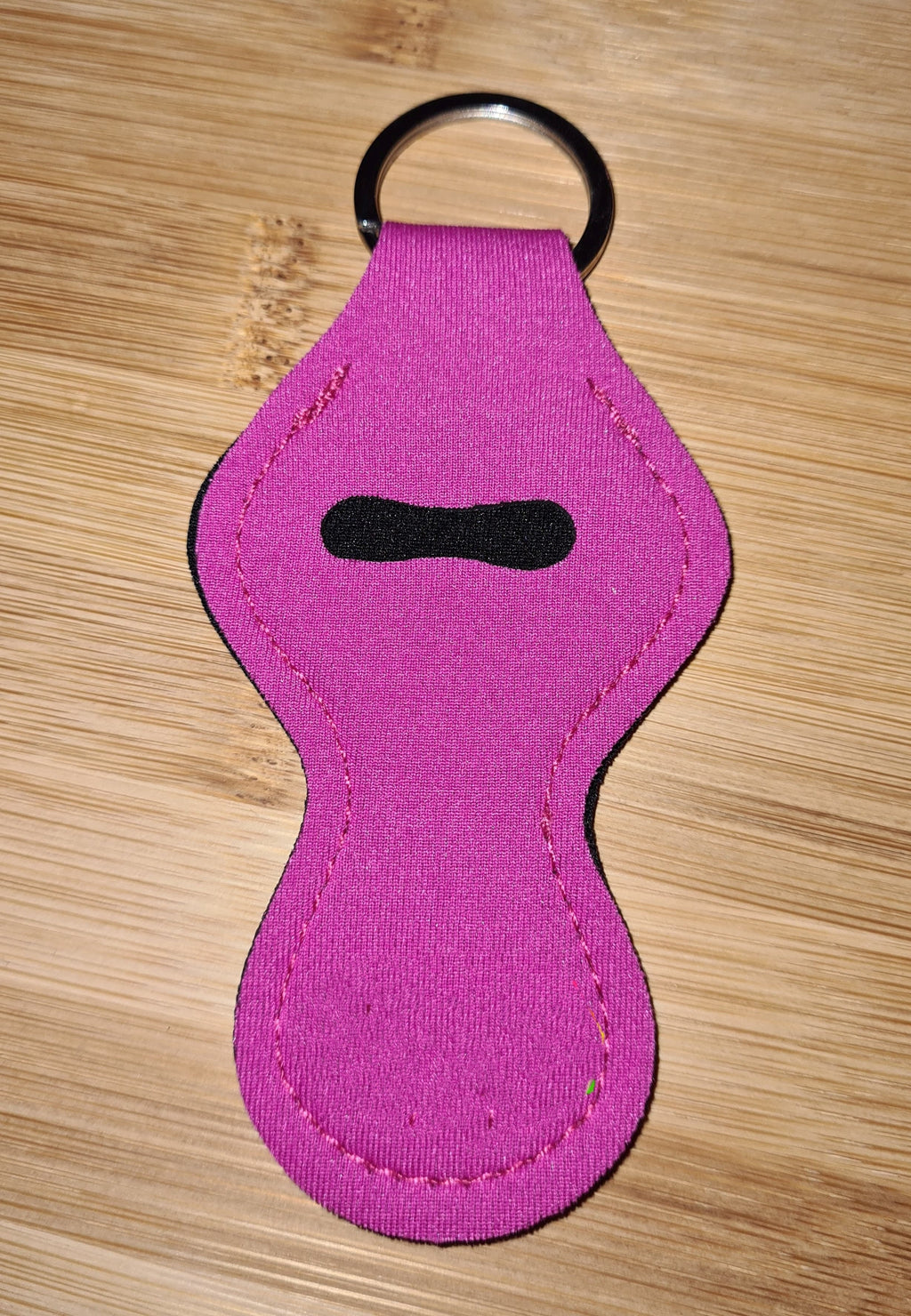 Neoprene Chap Stick or Lip Balm Holders with Keyring