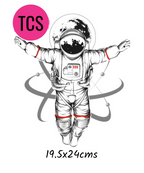 Astronaut Space Iron On Transfers