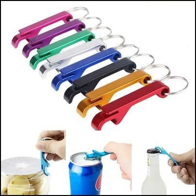 Aluminium Bottle/Can Opener Keyring Tool