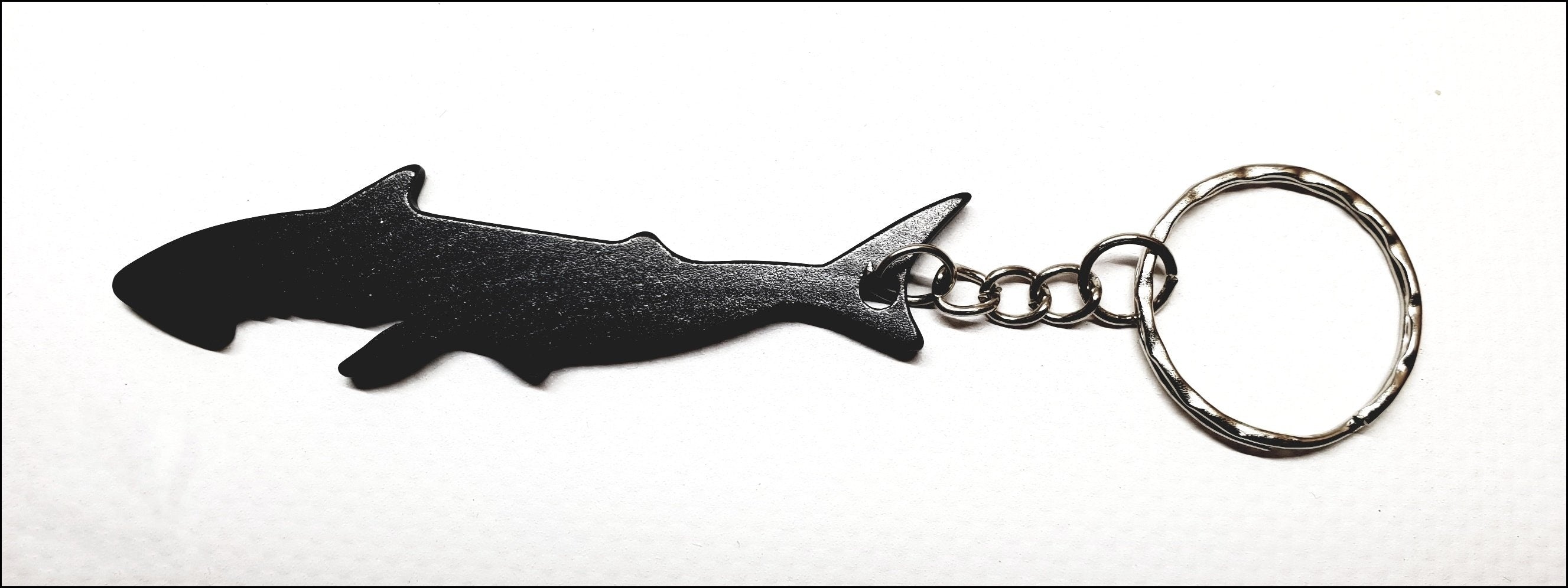Aluminium Shark Bottle Opener Keyring