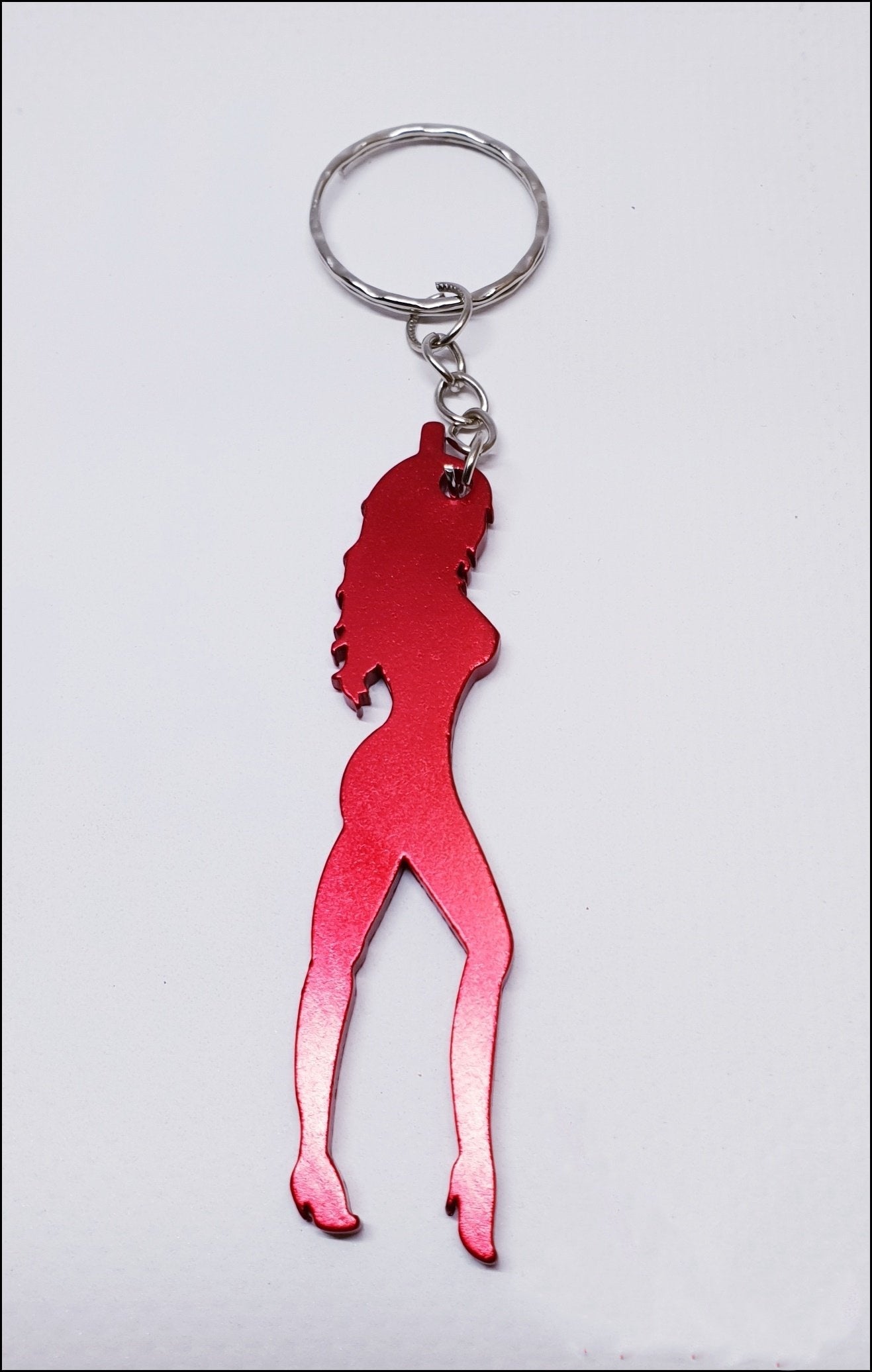 Diva Aluminium Bottle Opener Keyring