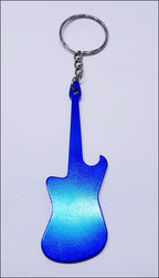 Aluminium Guitar Bottle Opener Keyring