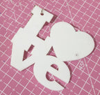 Acrylic Love Cutout Blank