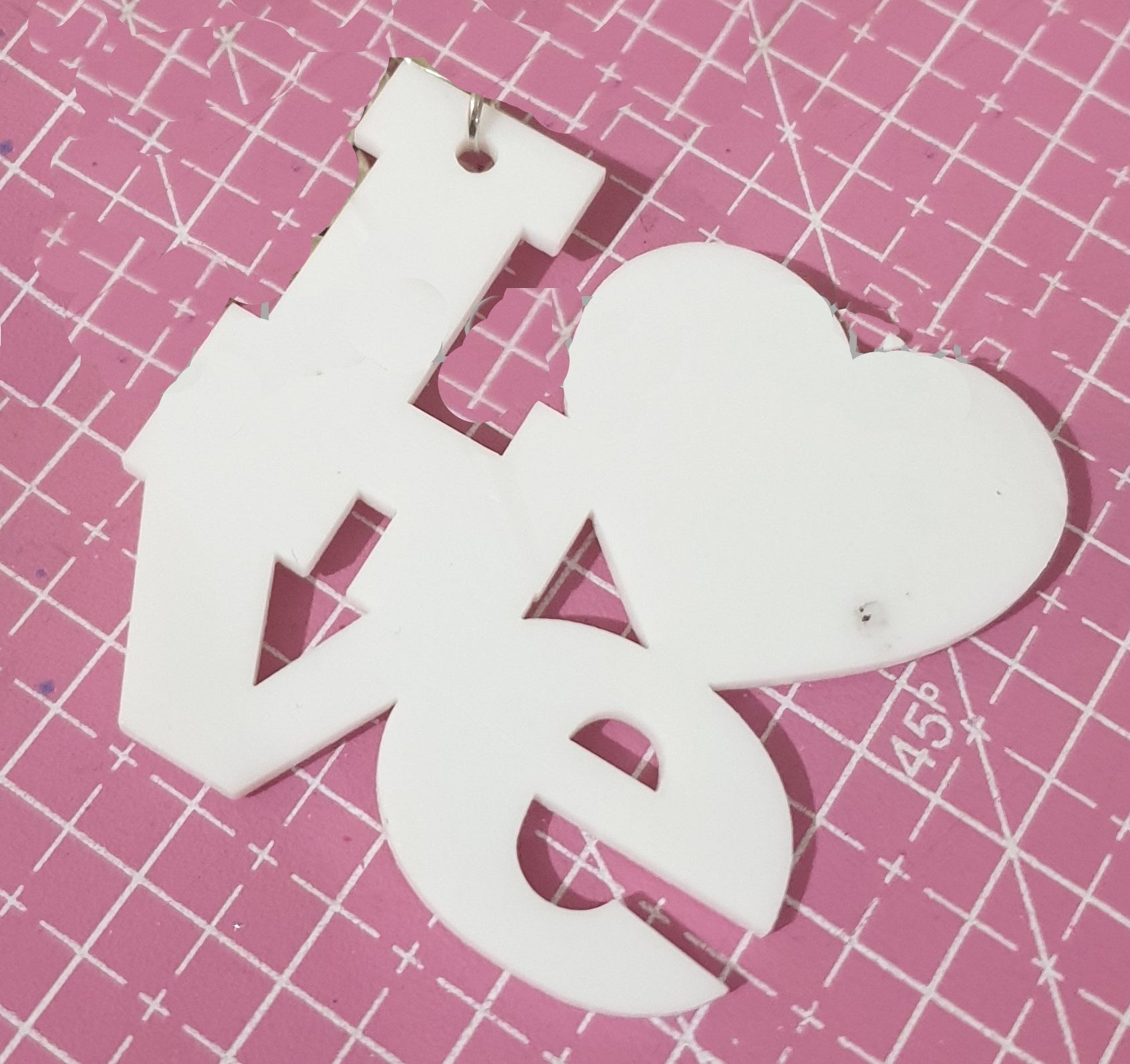 Acrylic Love Cutout Blank