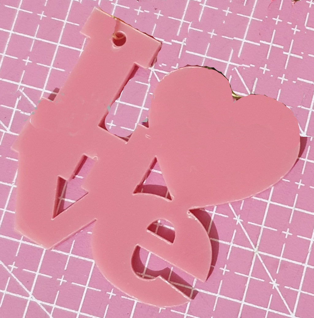 Acrylic Love Cutout Blank