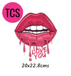 Lip Theme Ready Made Iron On Transfers