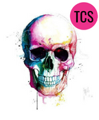 Decorative Skull Ready Made Iron On Transfers