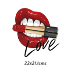 Lip Theme Ready Made Iron On Transfers