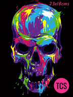 Decorative Skull Ready Made Iron On Transfers