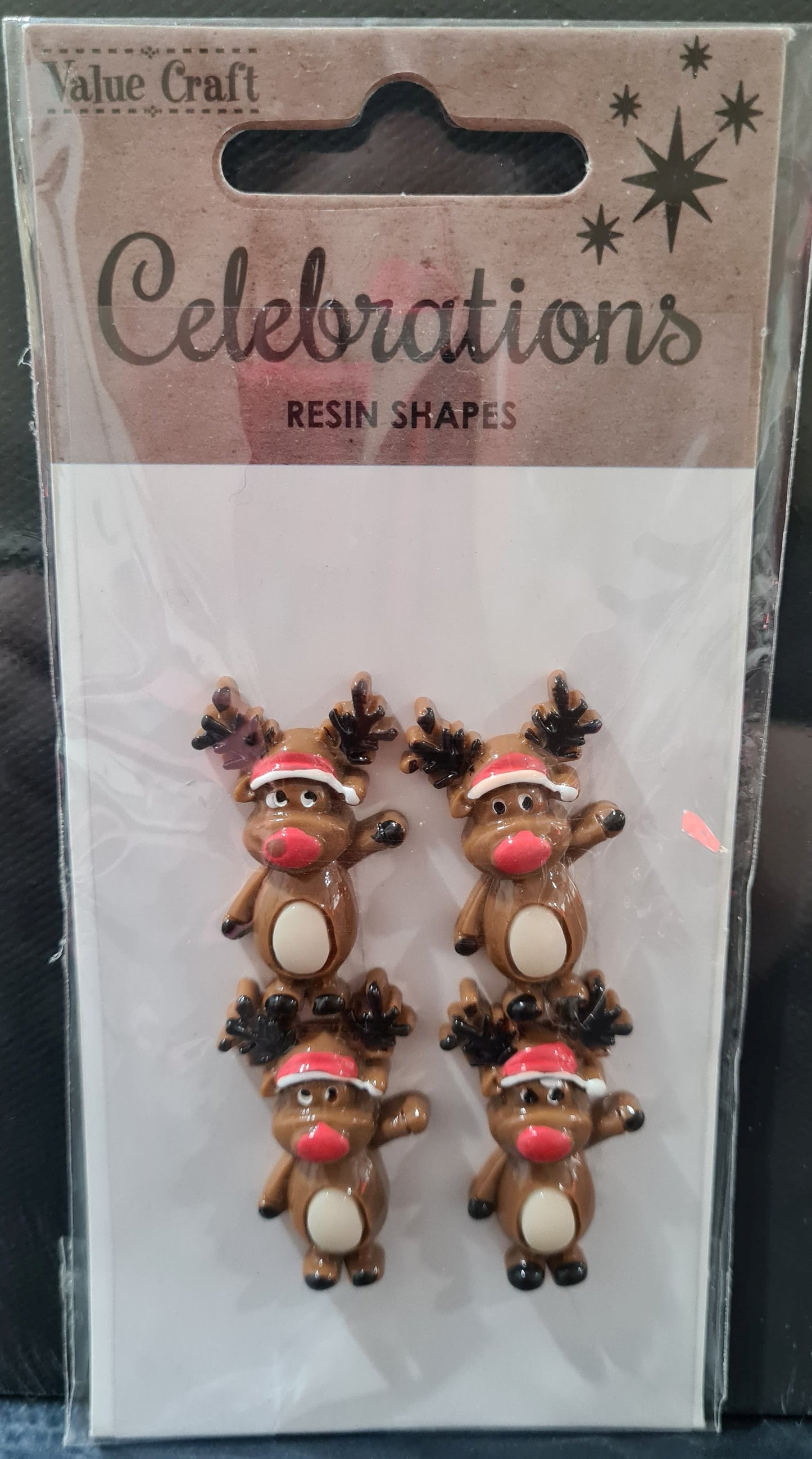 3D Christmas Resin Embellishments