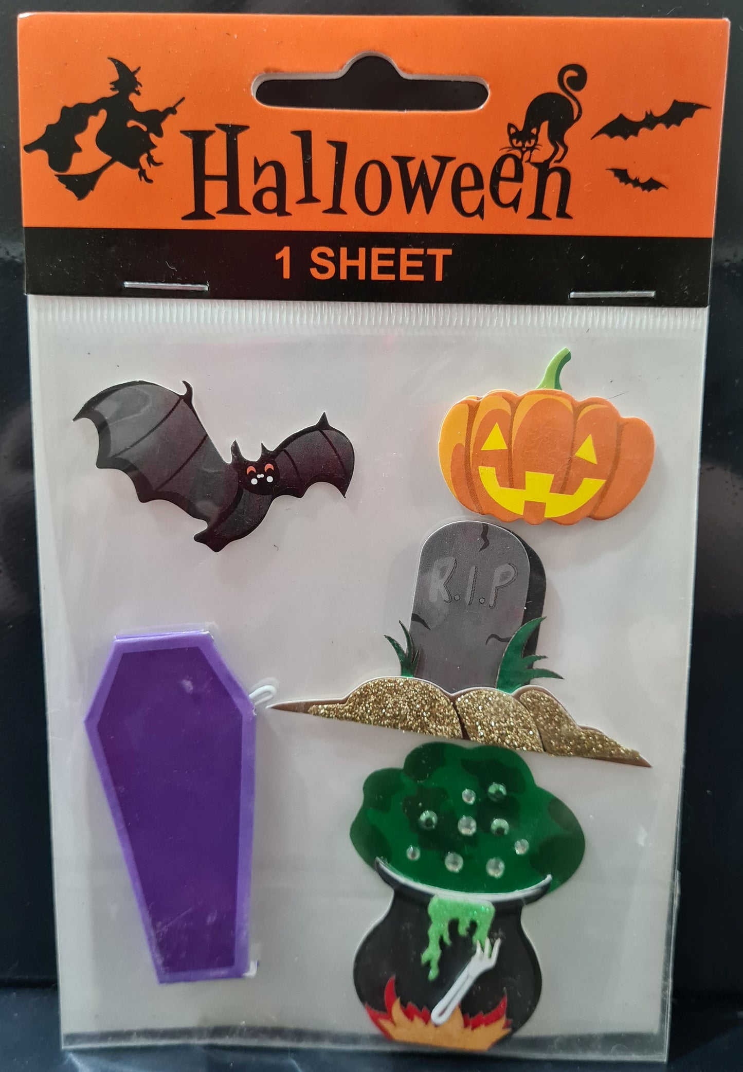 3D Halloween Stickers (Assorted Designs)