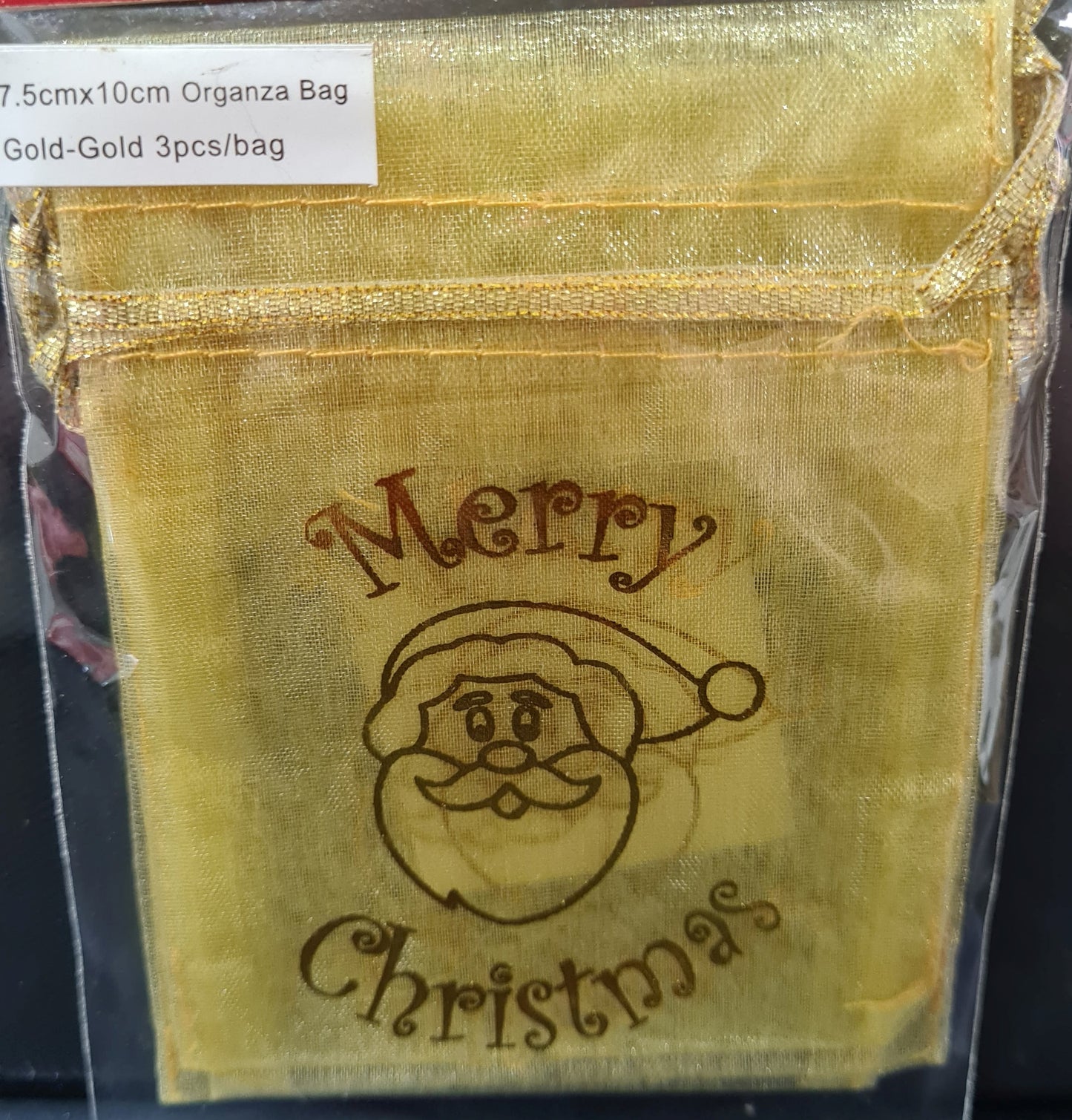 Christmas Organza Bags (3 Pack)
