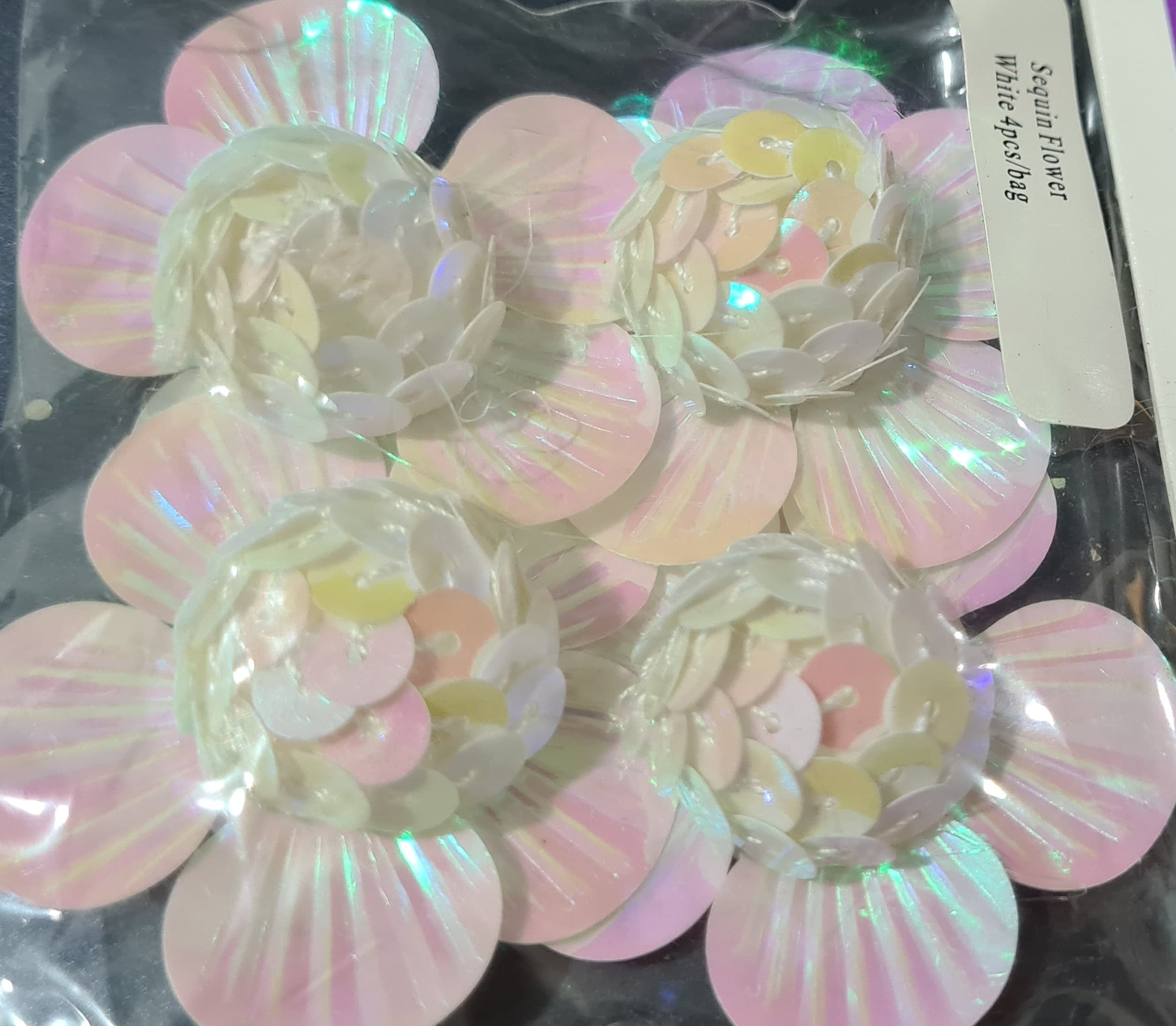 3D Sequin Flowers (4 Pack)