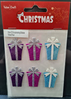 3D Christmas Present Embellishments