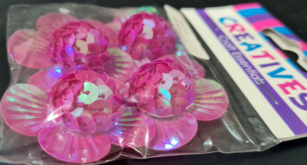 3D Sequin Flowers (4 Pack)