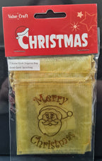 Christmas Organza Bags (3 Pack)