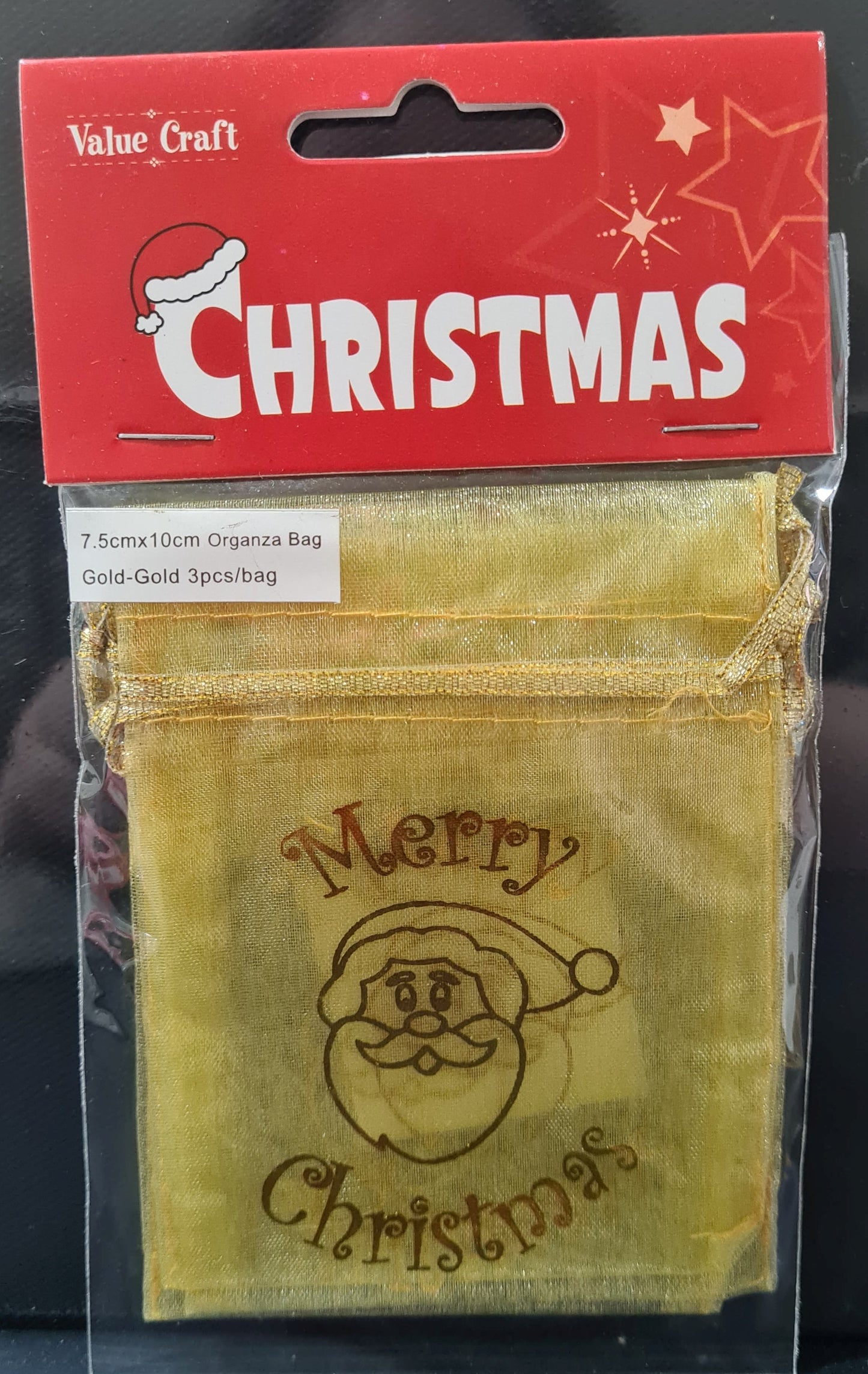 Christmas Organza Bags (3 Pack)