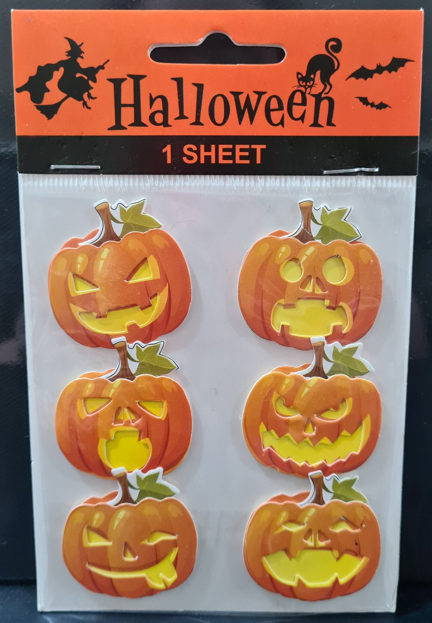 3D Halloween Stickers (Assorted Designs)