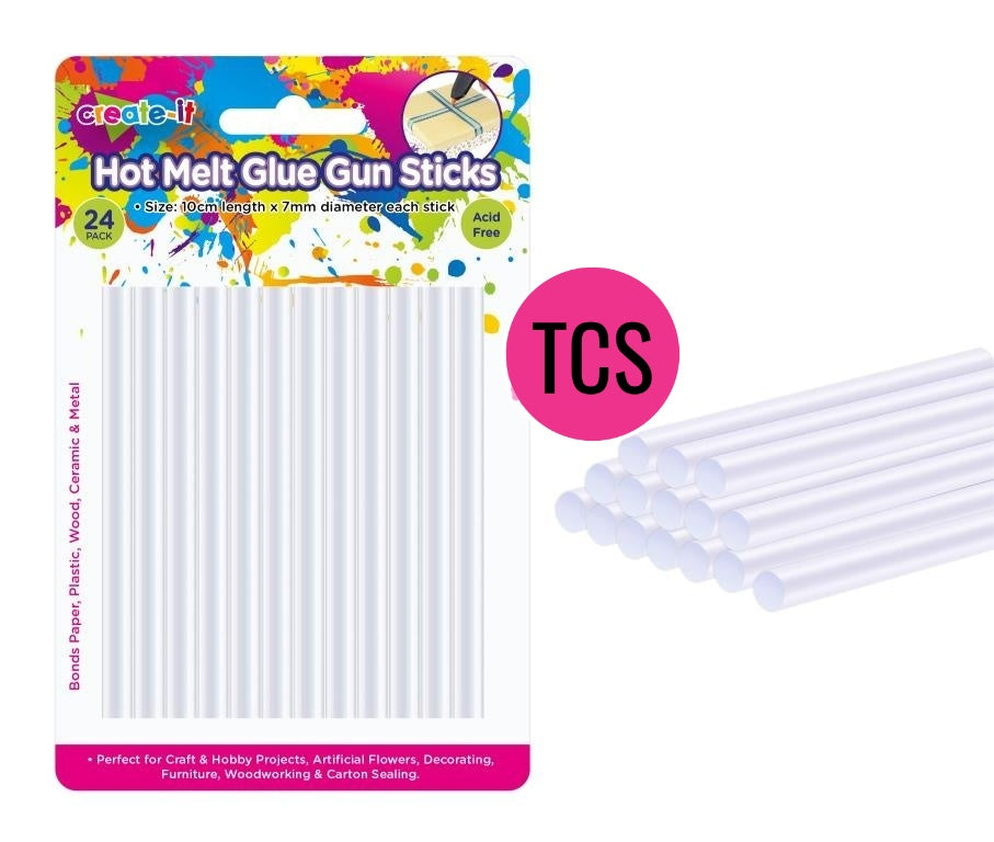 Hot Glue Gun Sticks (24 Pack)