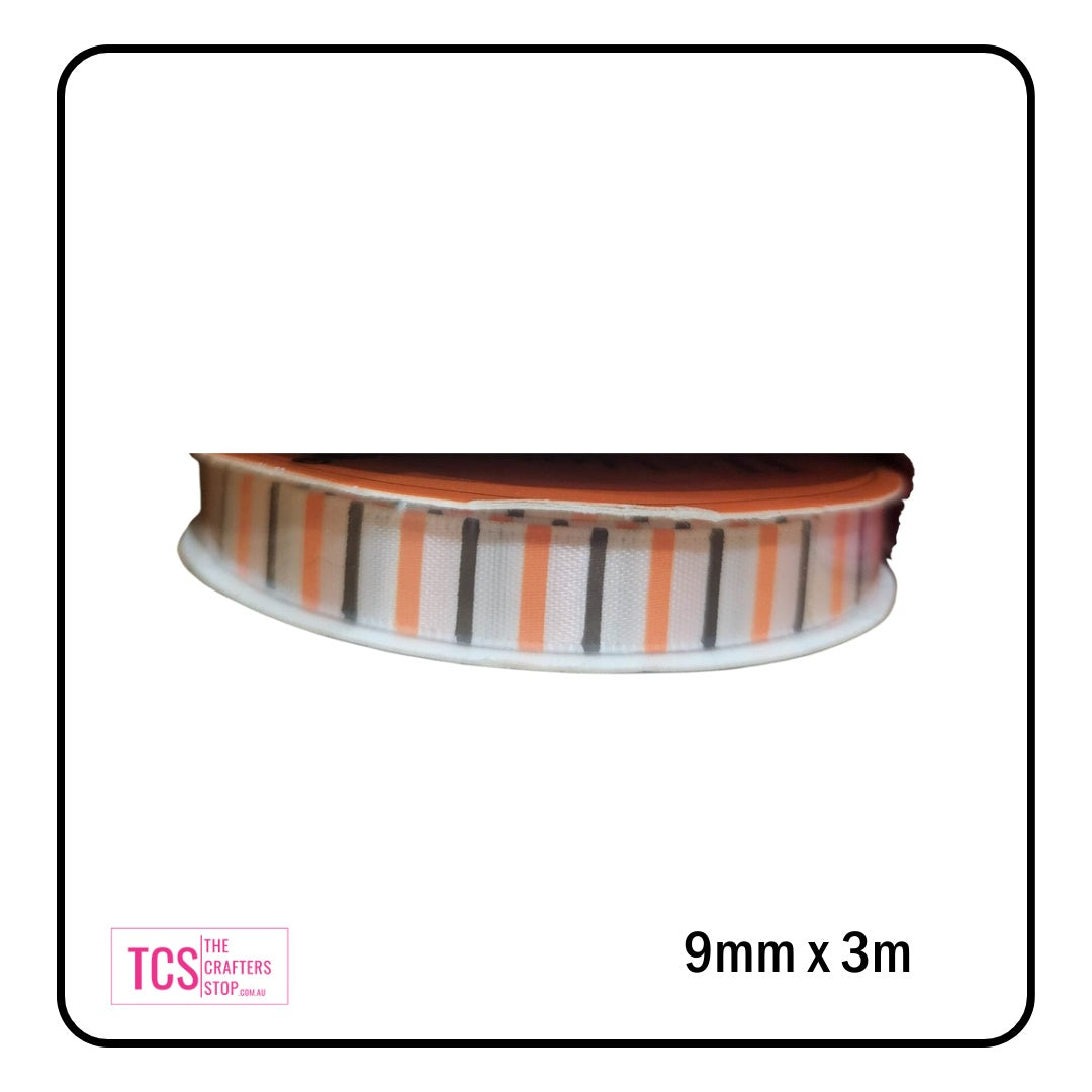 Stripped Decorative Craft Ribbon - 3m