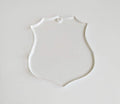 Police Shield Shaped Acrylic Blank