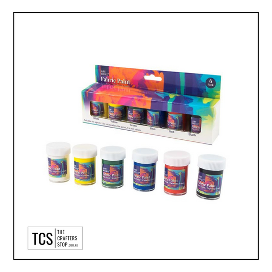 Fabric Paint Set of 6 Colours