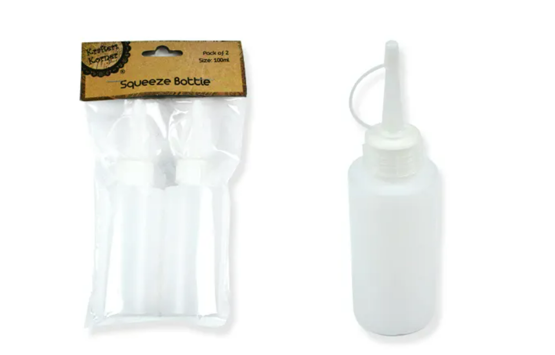 Blank Squeeze Bottles X2 Pack The Crafters Stop   CRAFT216611 