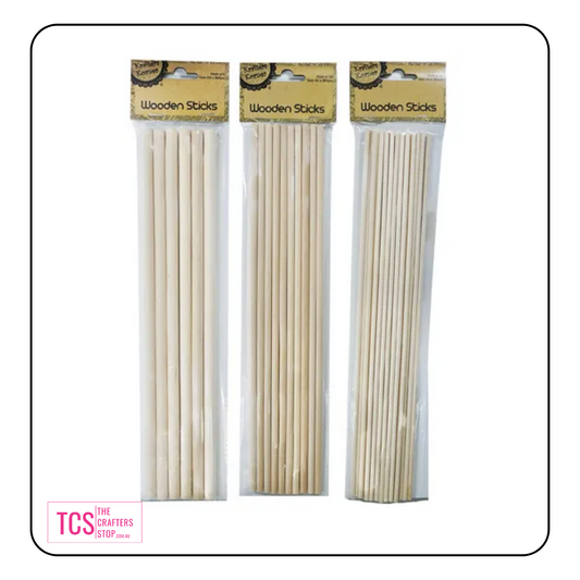 Craft Wooden Dowels/Sticks (3 Sizes)