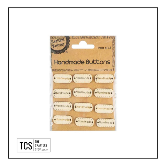 "Handmade" Wooden Buttons