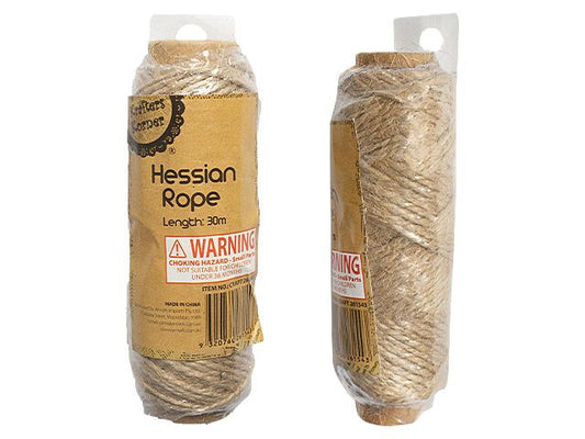Hessian Crafting Rope 30m