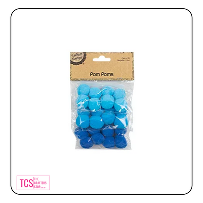 Assorted Pom Poms - 4 Colour Packs