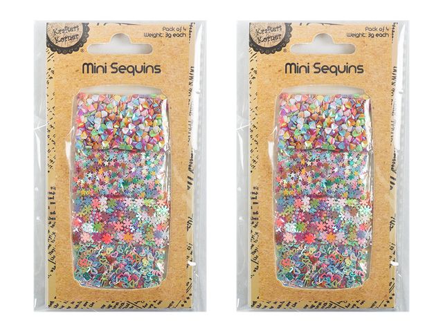 Pack of 4 Assorted Sequins