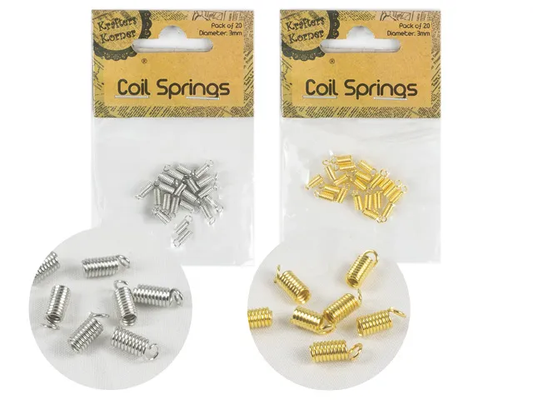 Coil End Crimps, Cord Ends 3mm