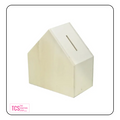 Wooden House Shaped Money Box