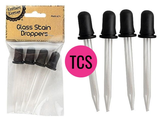 Glass Stain Droppers (4 Pack)