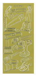 Tools Gold Scrapbooking Stickers