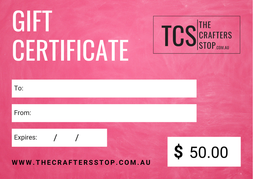 Crafters Cash Gift Voucher