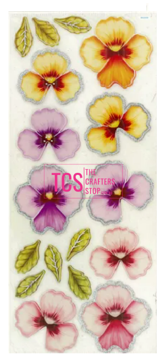 Dimensional Scrapbooking Stickers - Flowers