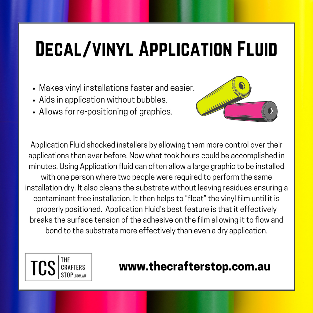 Vinyl Agent Decal/Vinyl Application Fluid – The Crafters Stop