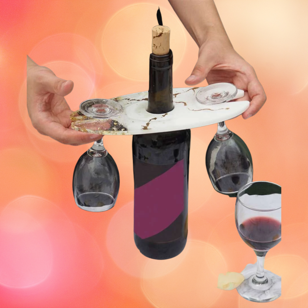 Resin Silicone Wine Bottle/Glass Tray Mould