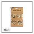 Adhesive Wooden Butterfly Embellishment