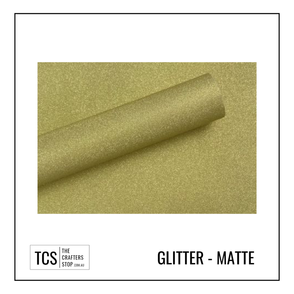 Semi-Permanent Metallic Matte Glitter Adhesive Vinyl