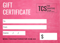 Crafters Cash Gift Voucher