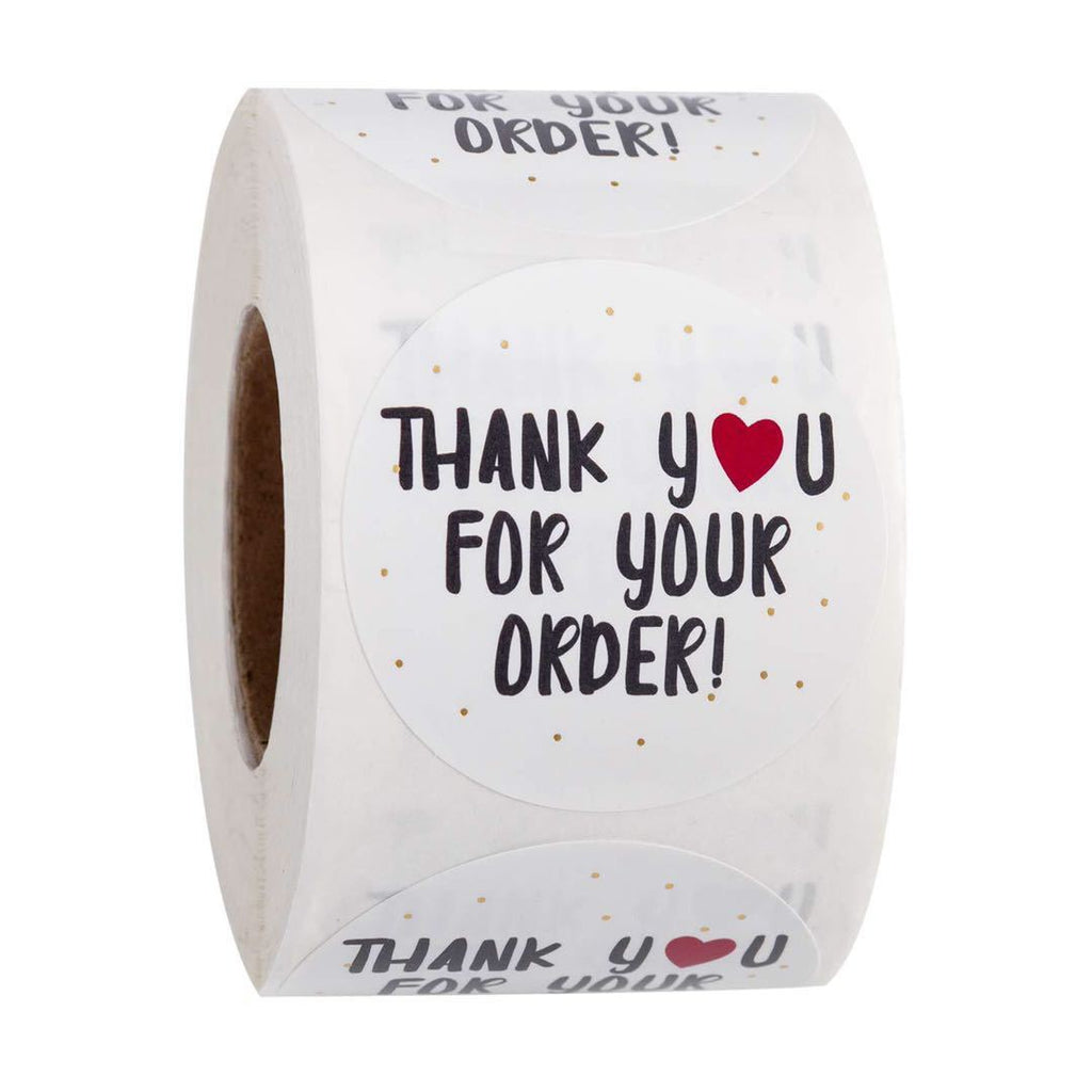 "Thank You" Business Stickers (500pcs or 100pcs)