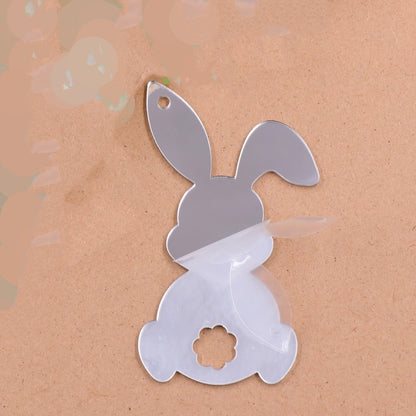 Mirror Acrylic Easter Bunny Blank