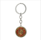 Fire Fighter Metal Keyrings